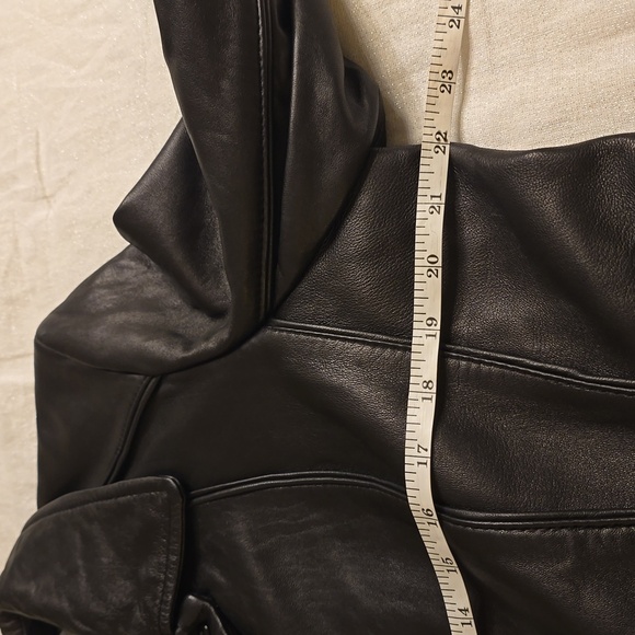 Izod Women's Black Leather Jacket - Picture 9 of 16